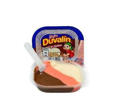 Surtido Duvalín, 4 Cajas De Sabores: 12 Duvalines Avellana, Fresa, Vainilla y Cajeta. 18 Duvalines Avellana y Vainilla, 18 Duvalines Avellan, Fresa y Vainilla, 18 Duvalines Fresa y Vainilla, Candy para Snack