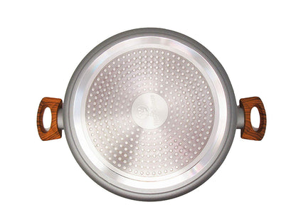 Westinghouse Cacerola Antiadherente de Mármol Gris Madera 28 cm (WCCC0032028MBB)