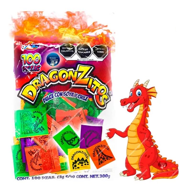 Berber Drangonzitos Ber-Ber ProductosDulce en polvo con soya y chile sabor picante acidito