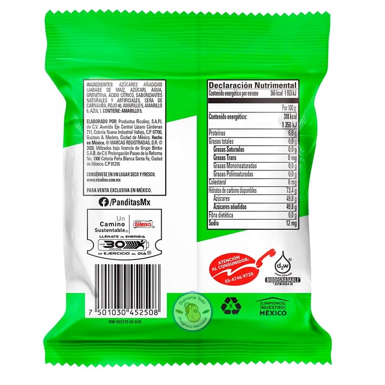 AgoKud ino - Ricolino - Dulces Gomitas Panditas Clasicas Dulcigomas - 1 Kg