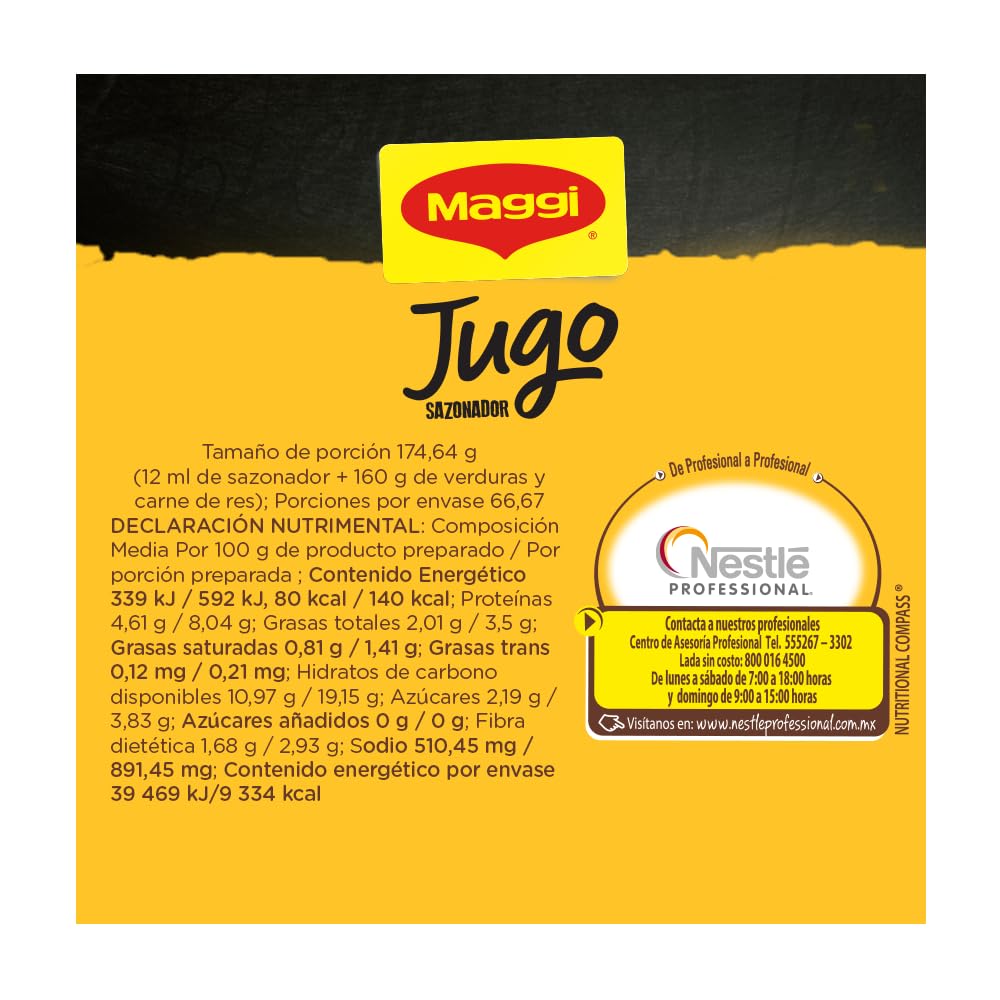 Maggi - Nido, Salsa Jugo Maggi Instantanea, 800 gramos