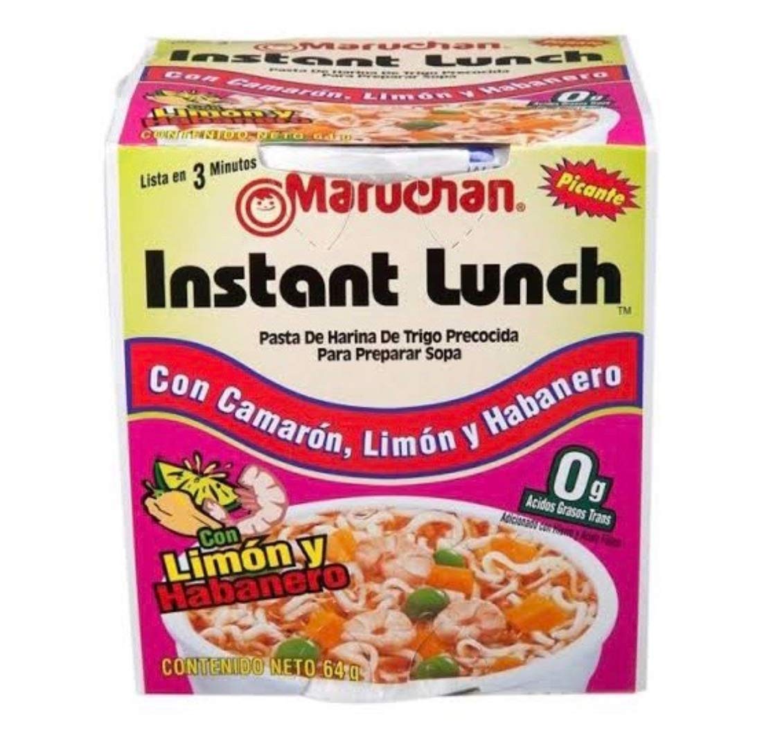 Maruchan SOPA INSTANTANEA MARUCHAN DE CAMARON CON LIMON Y CHILE HABANERO PARA PREPARAR DE INMEDIATO