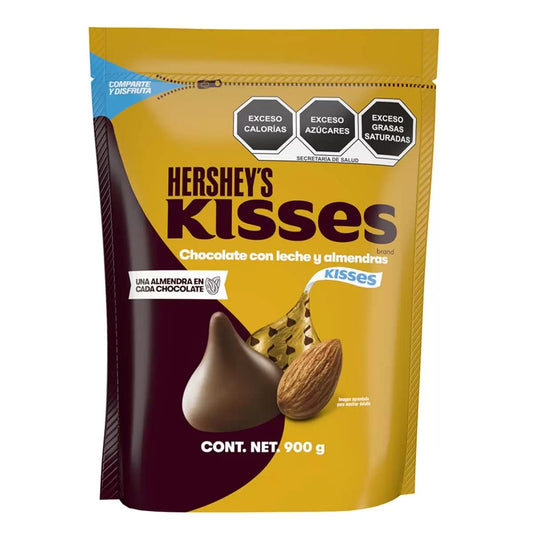 Hershey's Kisses Chocolate con Leche y Almendra 900 g