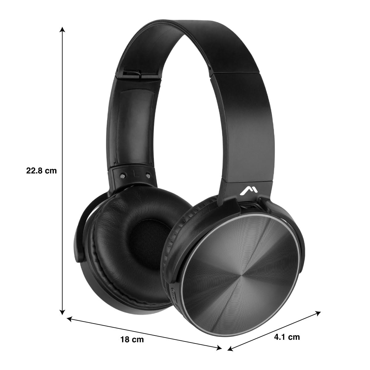 Mitzu MH-8097BK Audífonos, Bluetooth, Diadema, Recargables, Negro