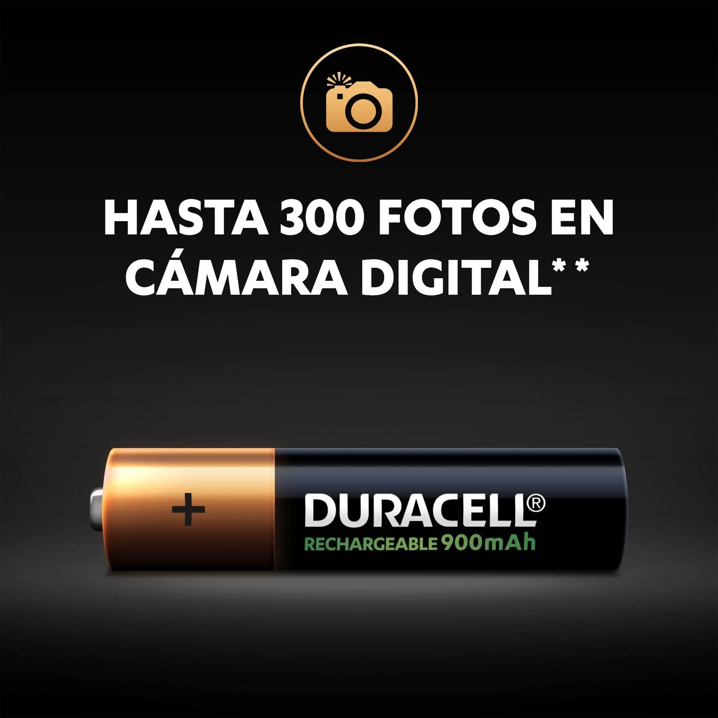 Duracell Duracell Aaa Pre-cargadas Con 900 Mah, Hasta 100 Recargas, Contiene 1 Paquete Con 6 Unidades, color, 6 count, pack of/paquete de
