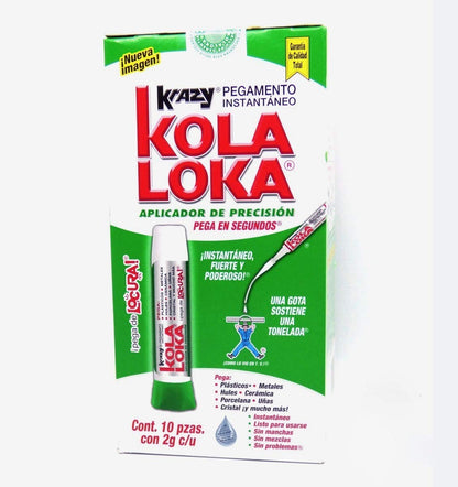 Kolaloka - Pegamento Instantaneo Kolaloka K-1 Verde 2 Gms. C/10