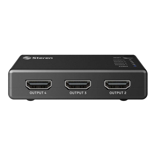 Steren BOS-404 Divisor HDMI de 4 Puertos con Booster Ultra HD