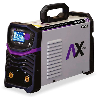 AXTECH - SOLDADORA INVERSOR ELECTRODO Y TIG LIFT 250A BI VOLTAJE 110-220V PANTALLA LCD AX TECH AXT-257LCD