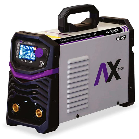 AXTECH - SOLDADORA INVERSOR ELECTRODO Y TIG LIFT 250A BI VOLTAJE 110-220V PANTALLA LCD AX TECH AXT-257LCD