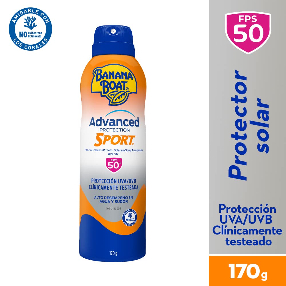 BANANA BOAT - Aerosol Advanced Protection Sport FPS 50, 170 g