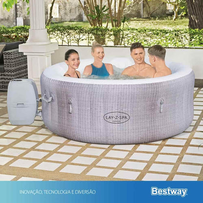 Saluspa Spa Jacuzzi 2-4 adultos mod Cancún 1.80x.66cm caja Bestway