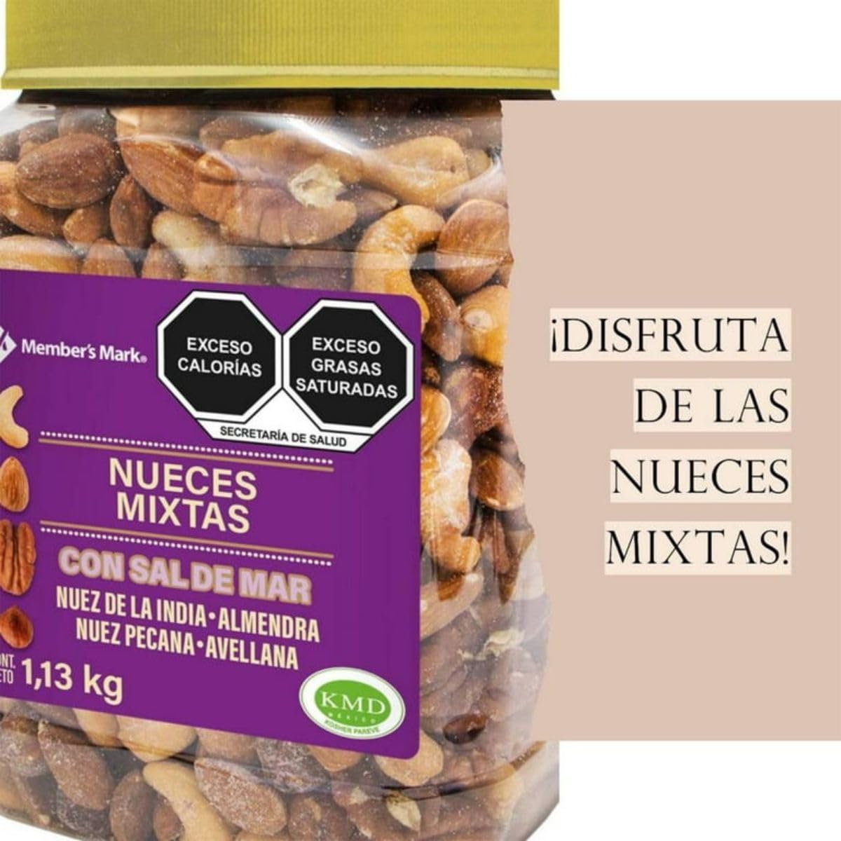 Members Mark - Member's Mark Deluxe Tuercas tostadas mixtas con sal marina (34 oz.)