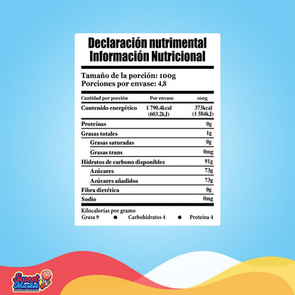 Brazalete 48 piezas, Dulce Comprimido Sabor Frutales en forma de pulseras, Las Delicias.