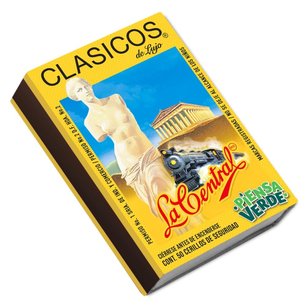 Clasicos - Cerillos Clásicos, 2 Paquetes con 50 cajetillas c/u. Total 100 Cajillas con 50 Cerillos c/u