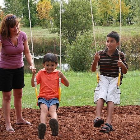 PREMIUM Play Sets Swing Ainsley – Listo para Montar, madera, multicolor