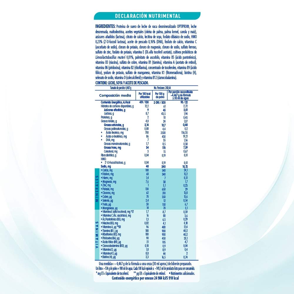 Nestle Nan Fórmula Infantil 2 Optipro, 1.2kg, Pack of 1
