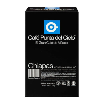 Café Punta del Cielo - Café Punta del Cielo Mexicano Cosecha Premium Chiapas 1 Kg Tostado Medio