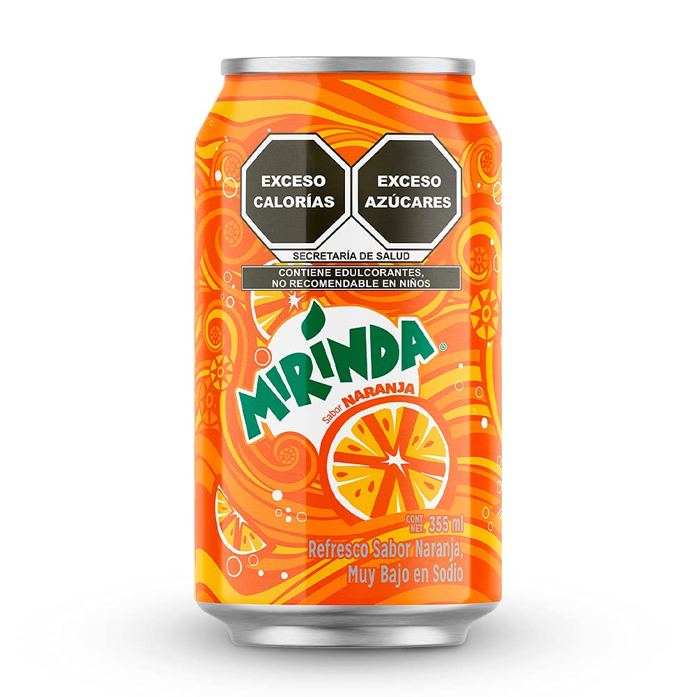 Mix 4-Six Pack - Mix 4-Six Pack, Refrescos de Pepsi, Mirinda, Manzanita Sol y 7Up, Contenido: 24 Latas de Aluminio de Diferentes Sabores de 355 Mililitros Cada Una