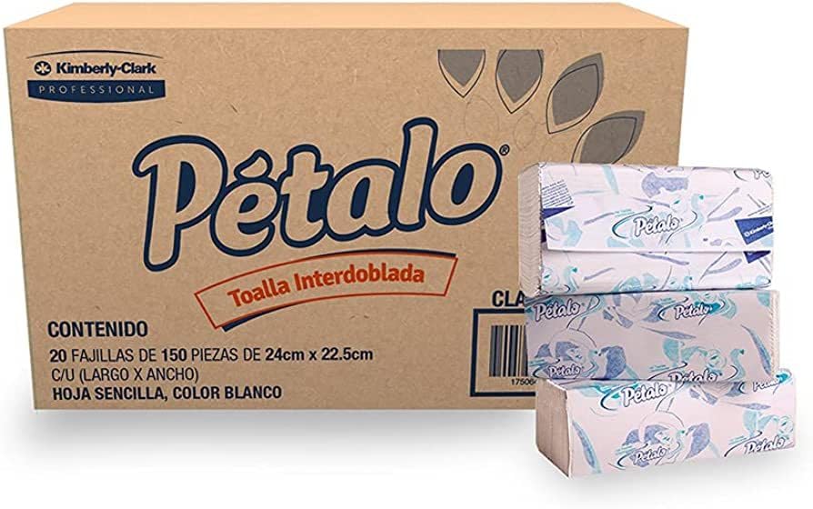 Petalo - Toalla Interdoblada (sanitas) Para Manos Pétalo Caja C/3000
