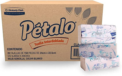 Petalo - Toalla Interdoblada (sanitas) Para Manos Pétalo Caja C/3000