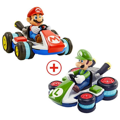 Mario Carrera Kart Set Mario y Luigi Anti-Gravity Mini Radio Control