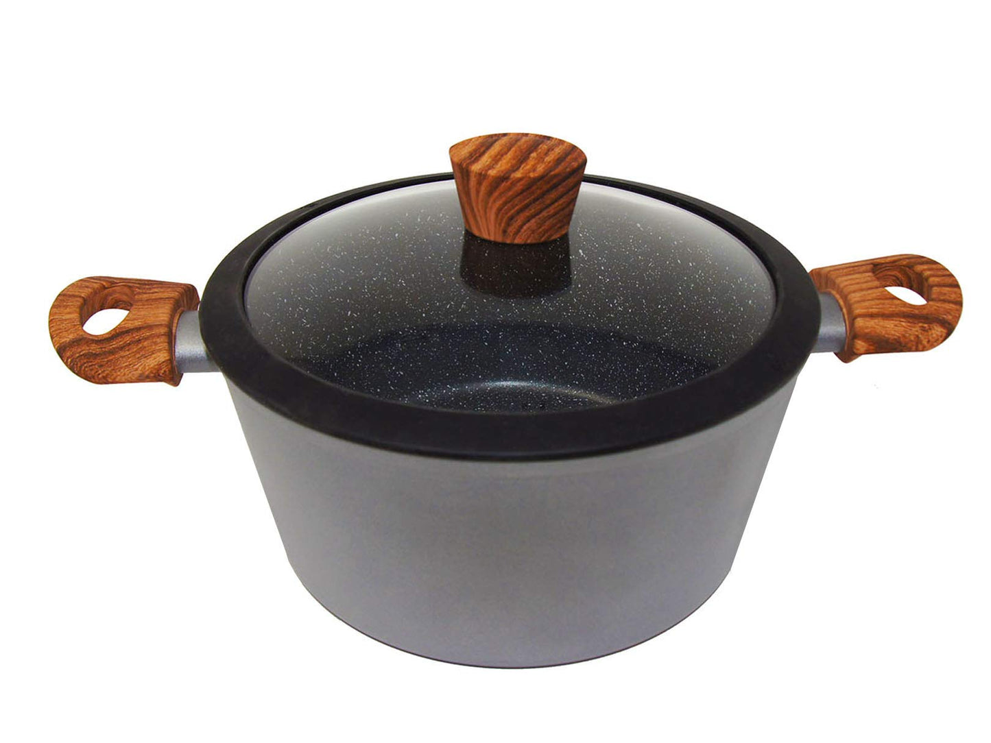 Westinghouse Cacerola Antiadherente de Mármol Gris Madera 28 cm (WCCC0032028MBB)