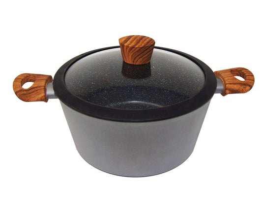 Westinghouse Cacerola Antiadherente de Mármol Gris Madera 28 cm (WCCC0032028MBB)
