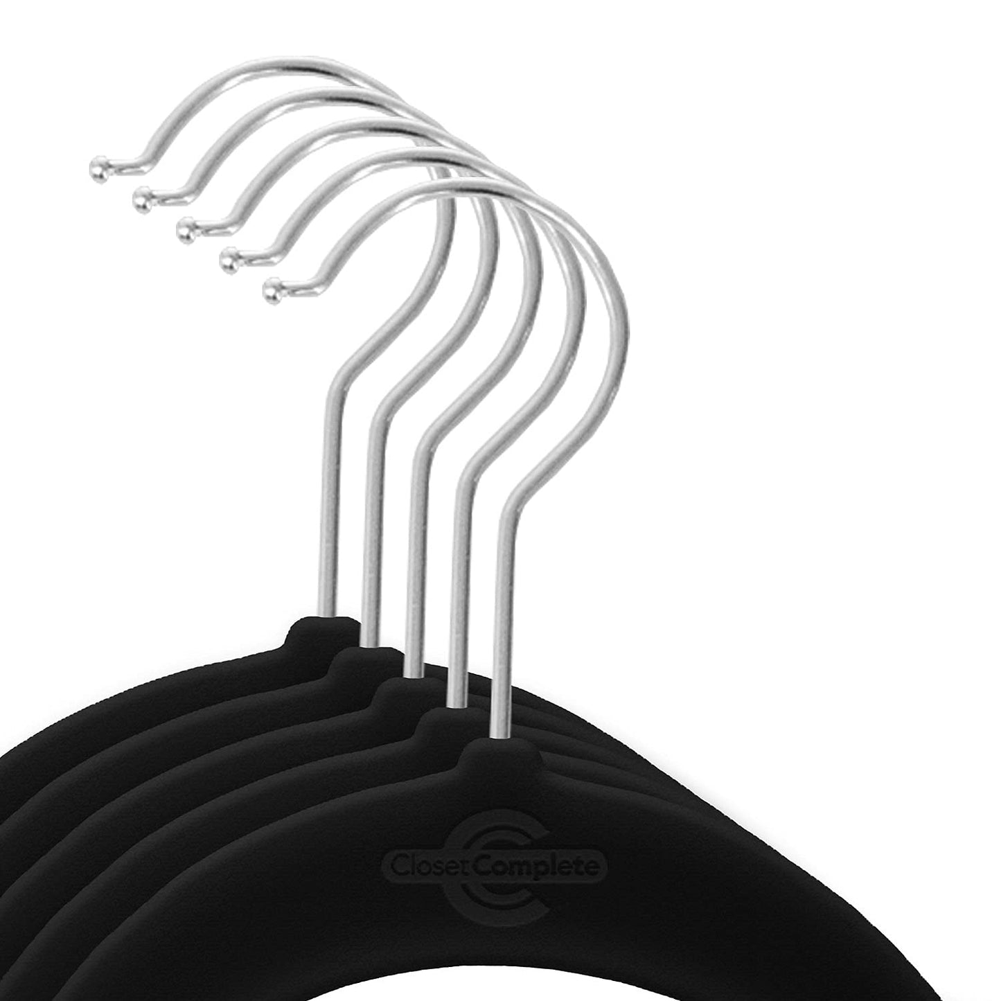 Members Mark - Members Mark Member's Mark Eite - Perchas de terciopelo con ganchos cromados (50 unidades)