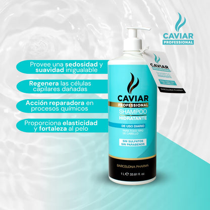 Barcelona Pharma | Shampoo sin sulfatos y parabenos | Shampoo hidratante | Eco friendly | 1lt