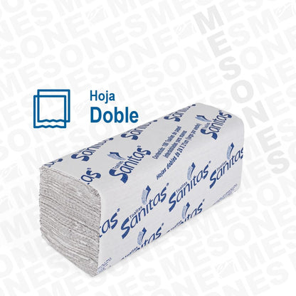 Sanitas - Combo de 3 Cajas 92231 Toalla Interdoblada para manos 20 paquetes de 100 piezas