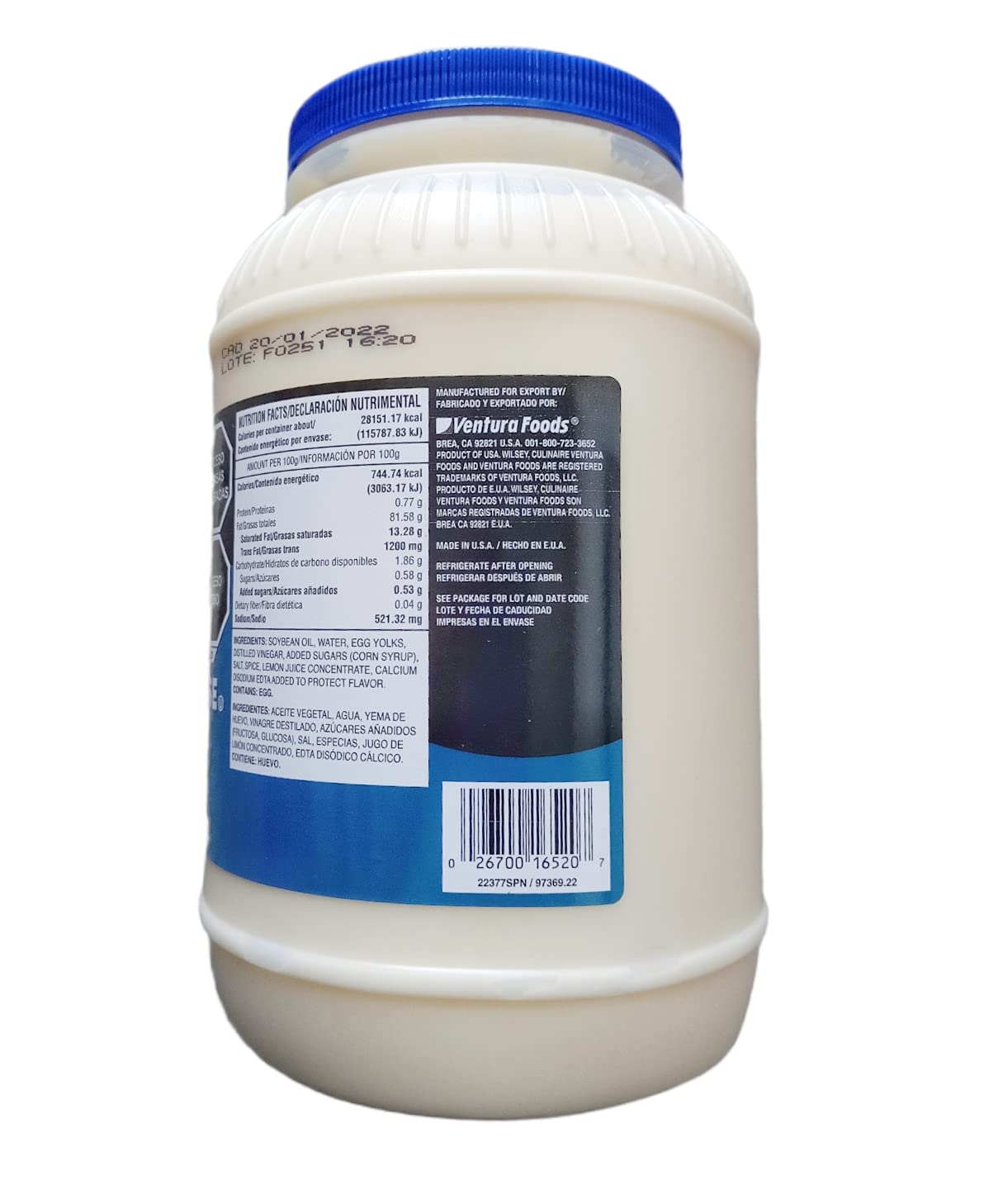 WILSEY Mayonesa 3.79 lt