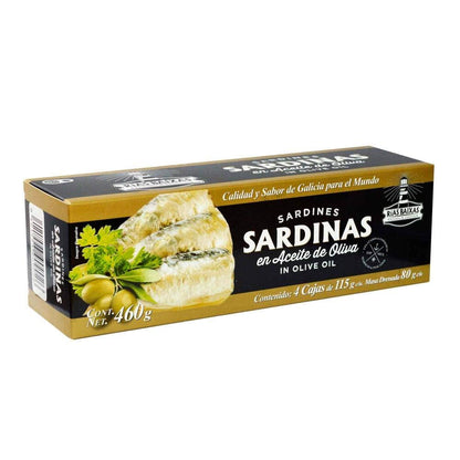 Sardinas Rías Baixas En Aceite de Oliva 460 g +cubrebocas high performance gratis
