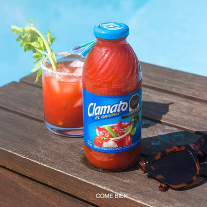 Clamato, Jugo de Tomate con Almeja 296 ml, Botella Pet (24 pack)