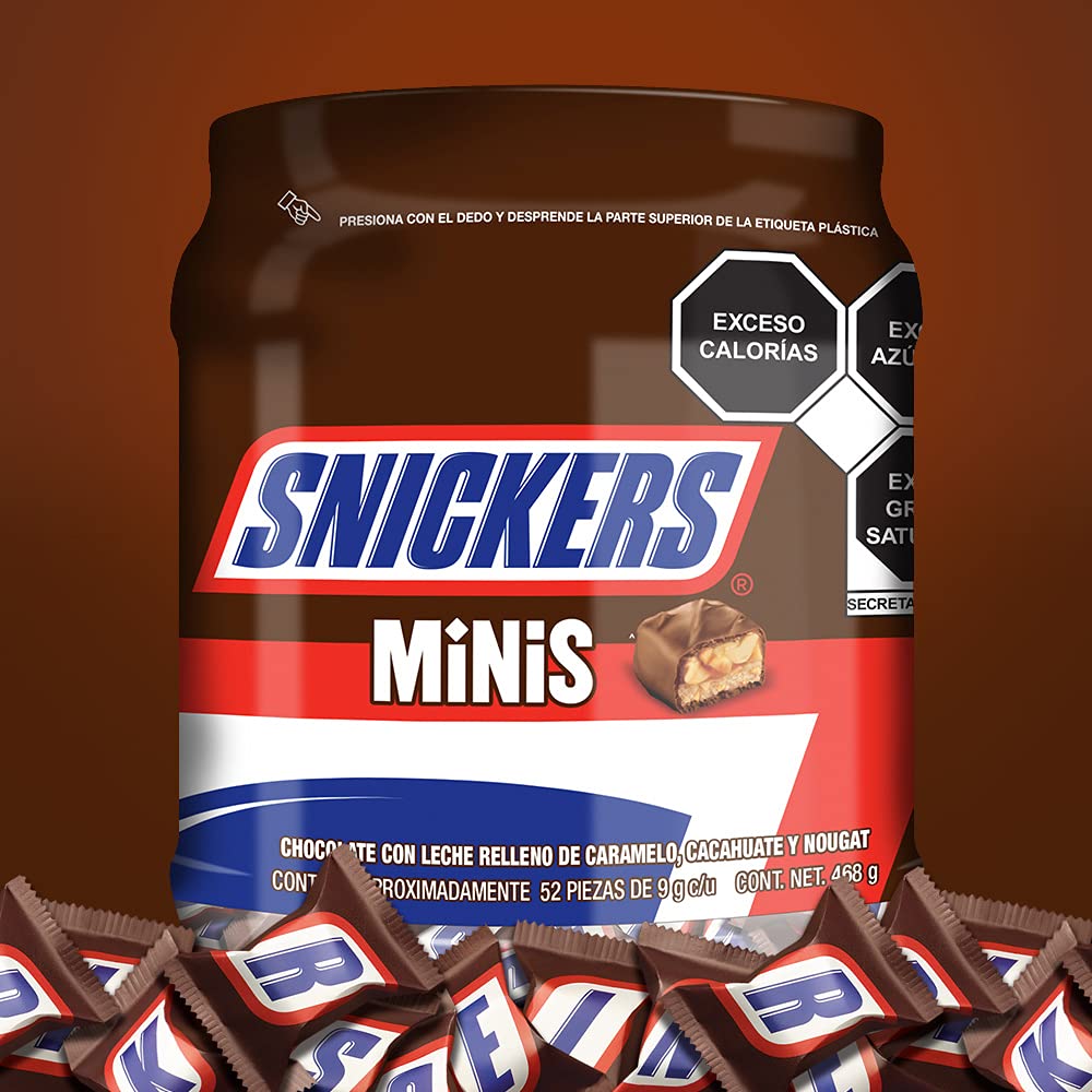 Snickers - Chocolate Mini 52 piezas, 468g