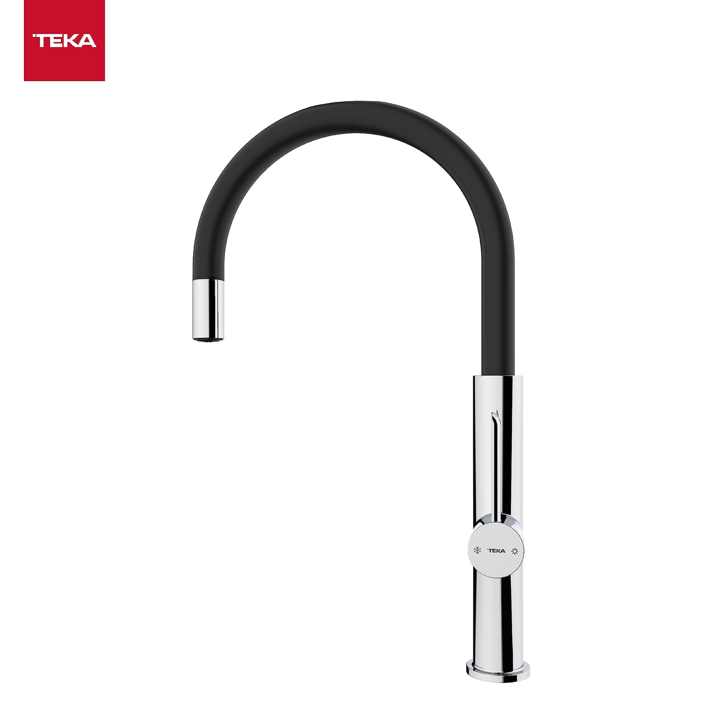 Teka TOP FOT 995 Negro - Grifo (Retirable, Negro, Grifos de palanca, Solo, 3/8", Tipo C)