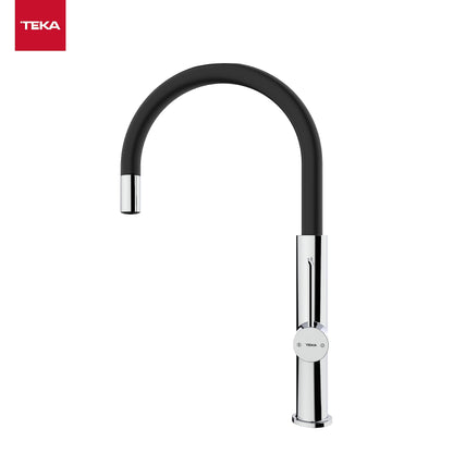 Teka TOP FOT 995 Negro - Grifo (Retirable, Negro, Grifos de palanca, Solo, 3/8", Tipo C)