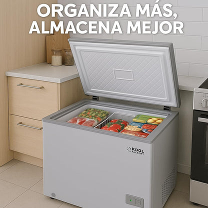 Congelador Horizontal , 7 Pies Cúbicos, 94 x 90 x 56 cm, Temperatura Regulable, Ideal para Negocios y Hogar