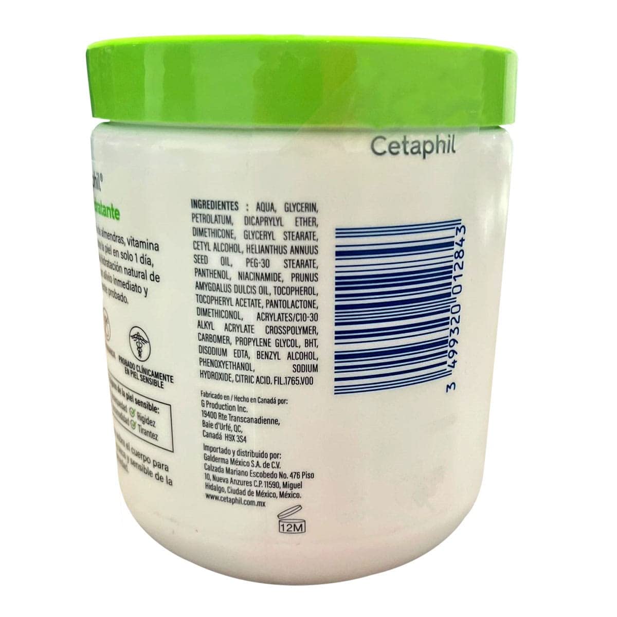 CETAPHIL, Crema Hidratante Grande 566g. Restaura Completamente la Barrera de la Piel, Clínicamente Probada, para Todo Tipo de Piel y Piel Sensible. Recomendada por Dermatólogos.
