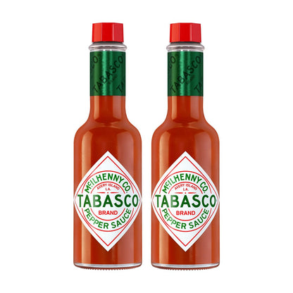 TABASCO, Salsa Original Duo Pack, Picante Ideal para Comida y Snacks, Gluten Free, Comida, Snacks y Bebidas, Botellas de 60 ml