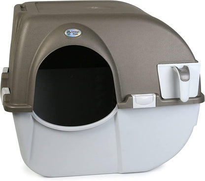 Omega Paw Roll 'n Clean - Caja de arena automática para interiores y exteriores, generación 5