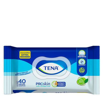 TENA Toallas Húmedas - TENA Toallas Húmedas para Incontinencia, Extra Grandes, 4 paquetes de 80 unidades