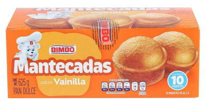 Bimbo - Mantecadas Bimbo Vainilla Surtido 10 Piezas de 62.5g c/u