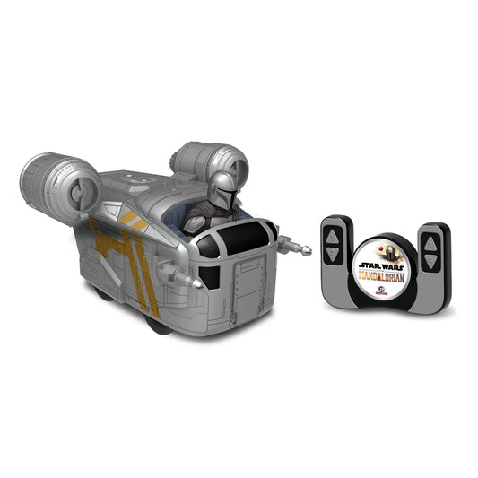 [Actualización 2021] Star Wars Mandalorian & The Child Grogu Baby Yoda Movie – Coche RC de 9 Pulgadas con Control Remoto – Control de Radio de 2.4 GHz