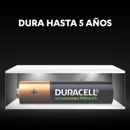 Duracell Duracell Aaa Pre-cargadas Con 900 Mah, Hasta 100 Recargas, Contiene 1 Paquete Con 6 Unidades, color, 6 count, pack of/paquete de