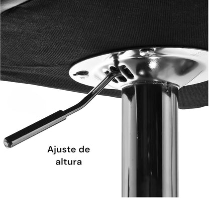 RIVARRO Banco Alto, para Barra Desayunador, para Cocina, Giratorio, Banco para Cocina, para Barra de Cocina, Bar, (Negro)