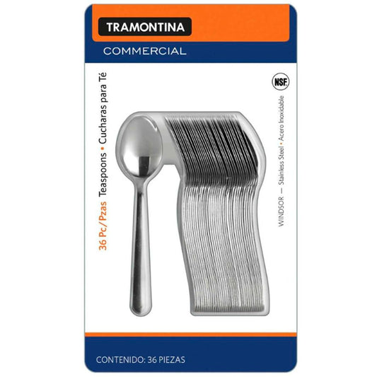 Cucharas Para Té Tramontina Acero Inoxidable 36 piezas
