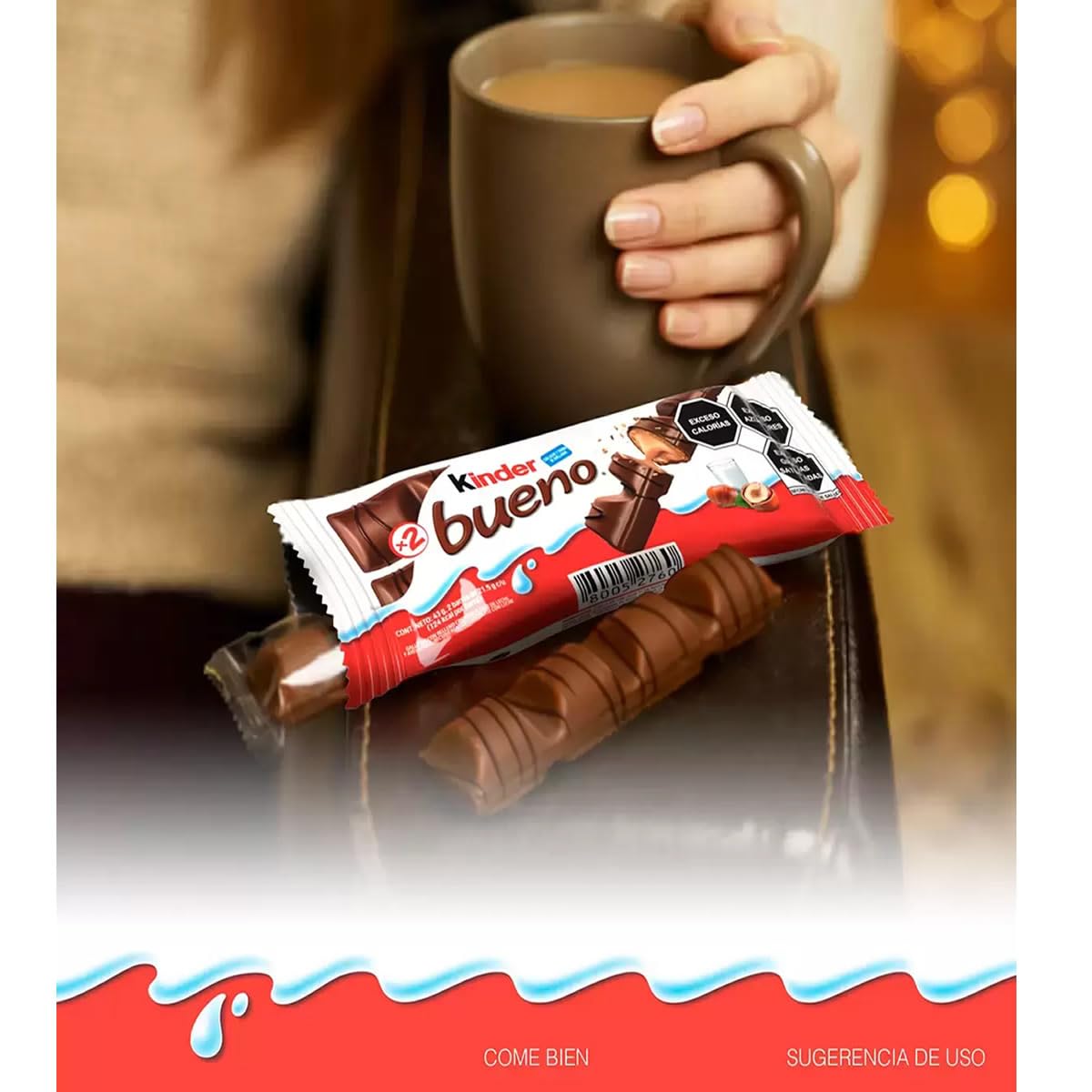 Kinder - Kinder Bueno Chocolate Con Leche Y Crema De Avellana - 10 Piezas
