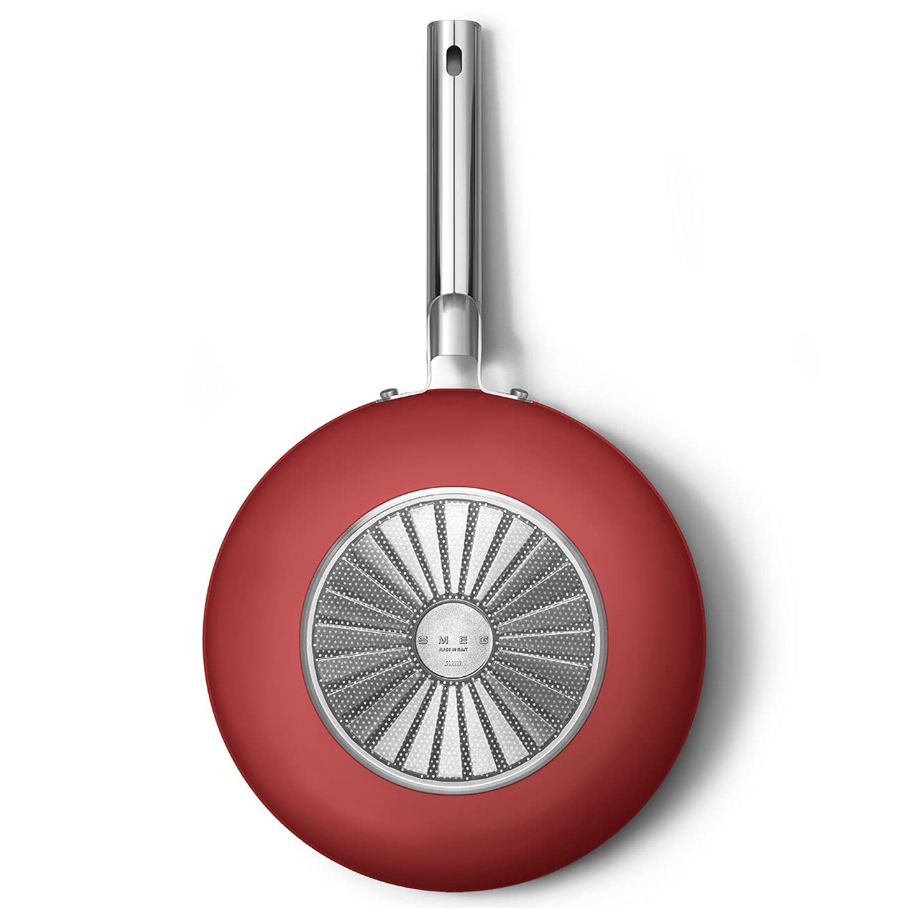 Smeg Cookware Rojo Wok de 12 pulgadas