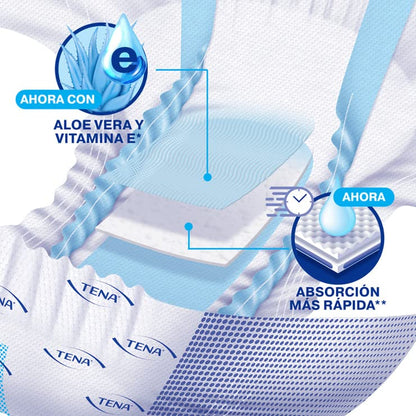 Tena Slip Supreme Protect, Protector Anatómico para Incontinencia, Talla Mediano, 40 Pz.