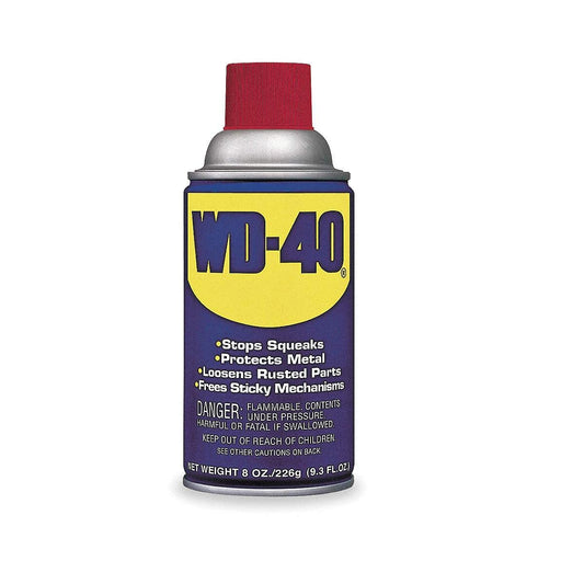 ESSGES WD40 8 OZ AEROSOL 3.2E+2 GRAMOS ACEITE HIDROCARBONADO LUBRICANTE AEROSOL 236.59 ML LUBRICACIÓN, PREVENCIÓN DE CORROSION, ELIMINACIÓN ÓXIDO, LIMPIEZA Y MANTENIMIENTO HERRAMIENTAS MAQUINARIA